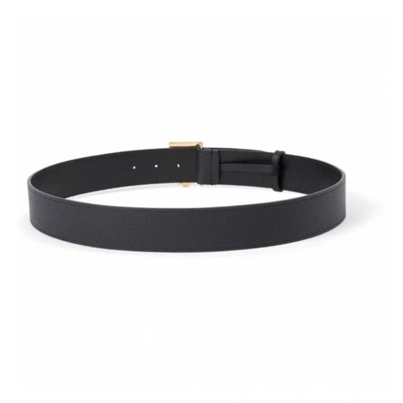 NWT Burberry TB golden buckle black leather belt - Picture 5 of 6